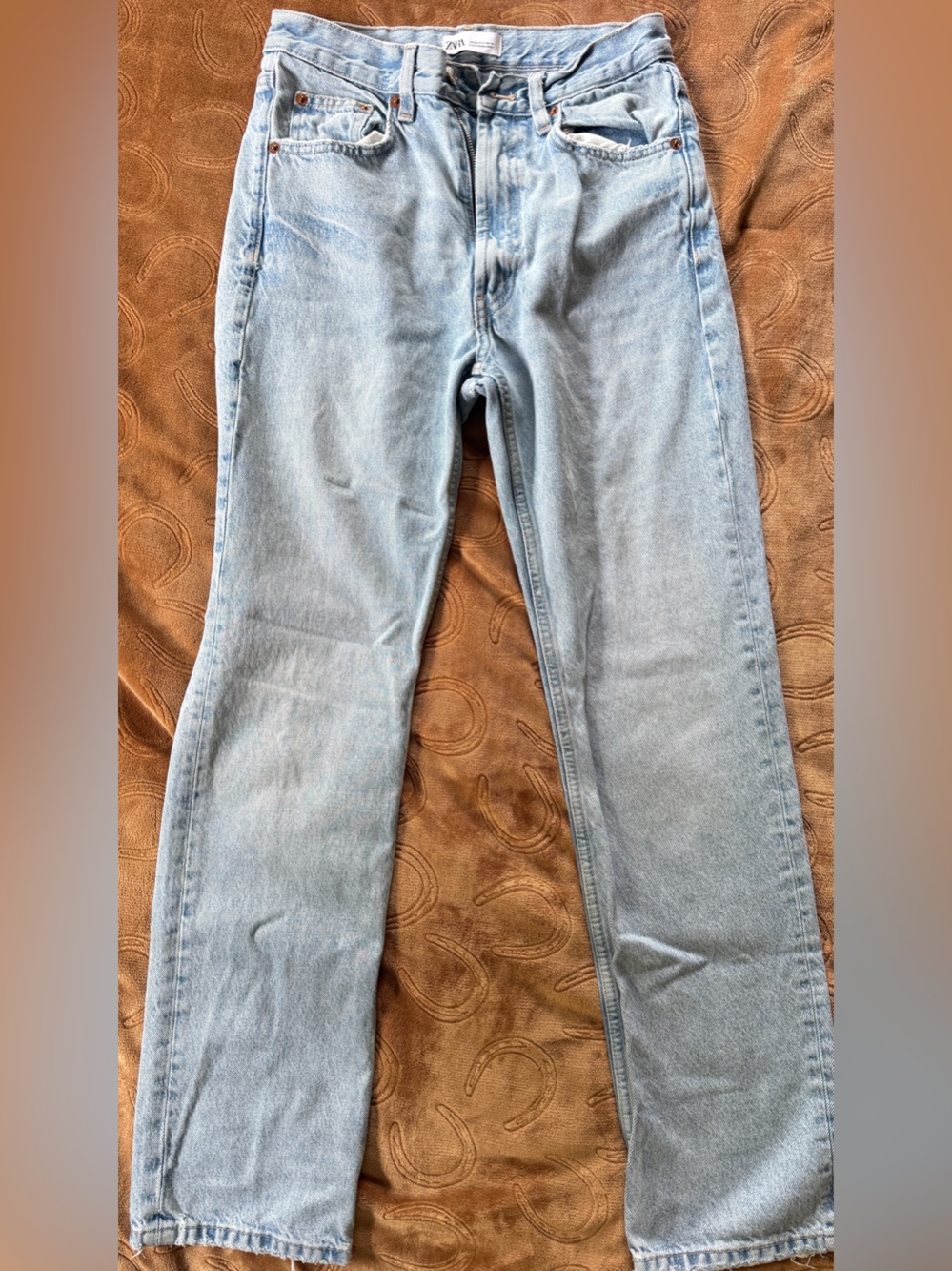 Zara Light Blue Women’s Slim Straight Jeans